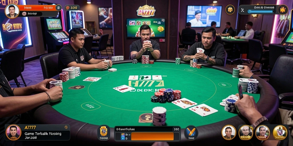 Tampilan gameplay seru dari A7777 yang mendebarkan.