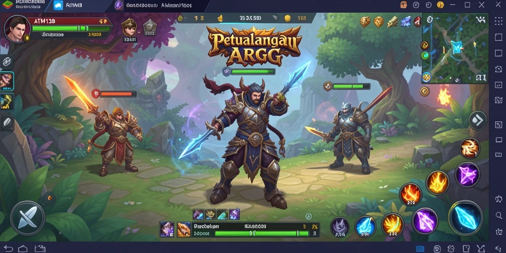 Gameplay menarik ATM138 yang melibatkan pertarungan epik.