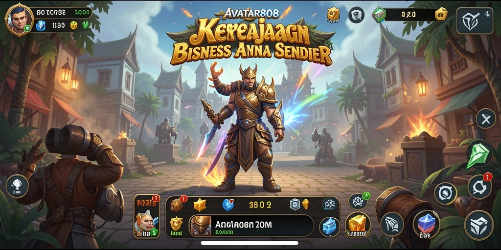 Tampilan screenshot game <strong>AVATAR808</strong> yang menunjukkan pengalaman gameplay Tycoon.