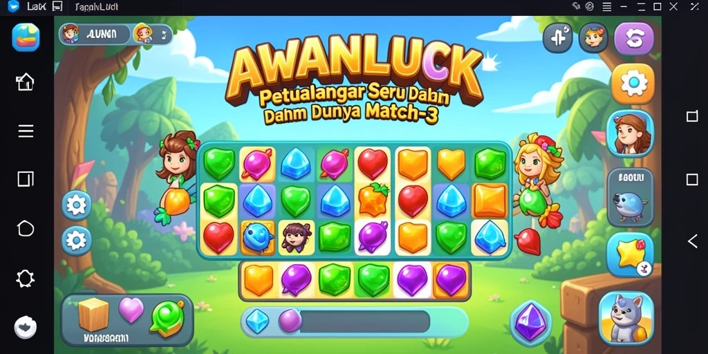 Tampak menarik dari gameplay Match-3 yang seru.