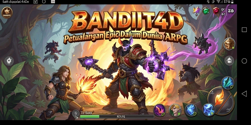 Tampilan gameplay ARPG BANDIT4D yang mendebarkan dan penuh aksi.