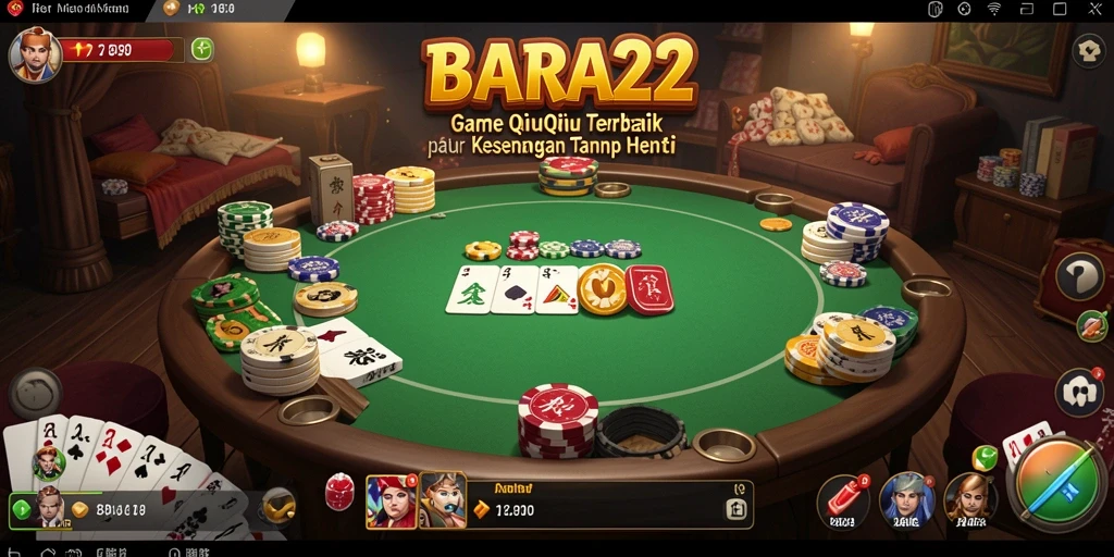 Screenshot gameplay QiuQiu yang menarik dan seru di BARA22.