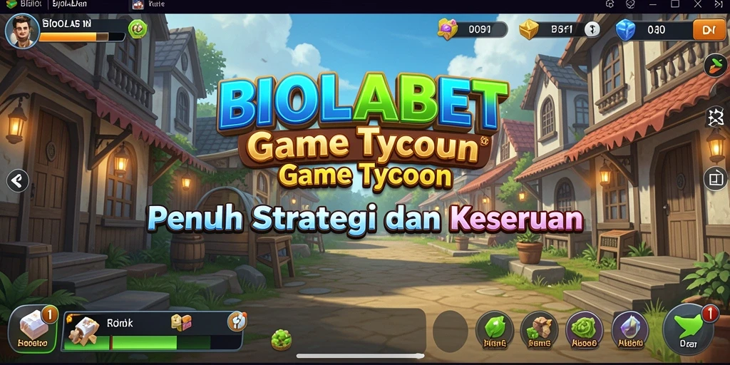 Tampilan gameplay <strong>BIOLABET</strong> yang menarik dalam mengelola bisnis Tycoon.
