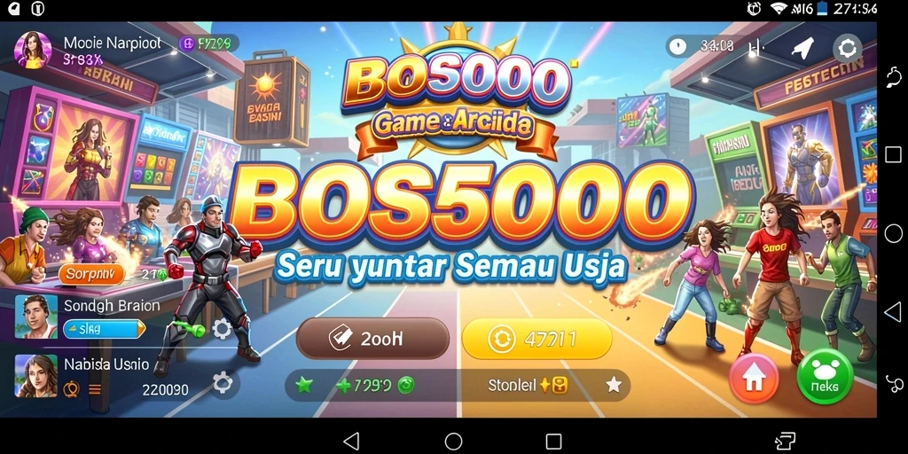 Tampilan gameplay seru dari BOS5000 yang penuh tantangan.