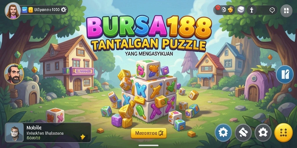 Tampilan gameplay BURSA188 dengan berbagai tantangan Puzzle.
