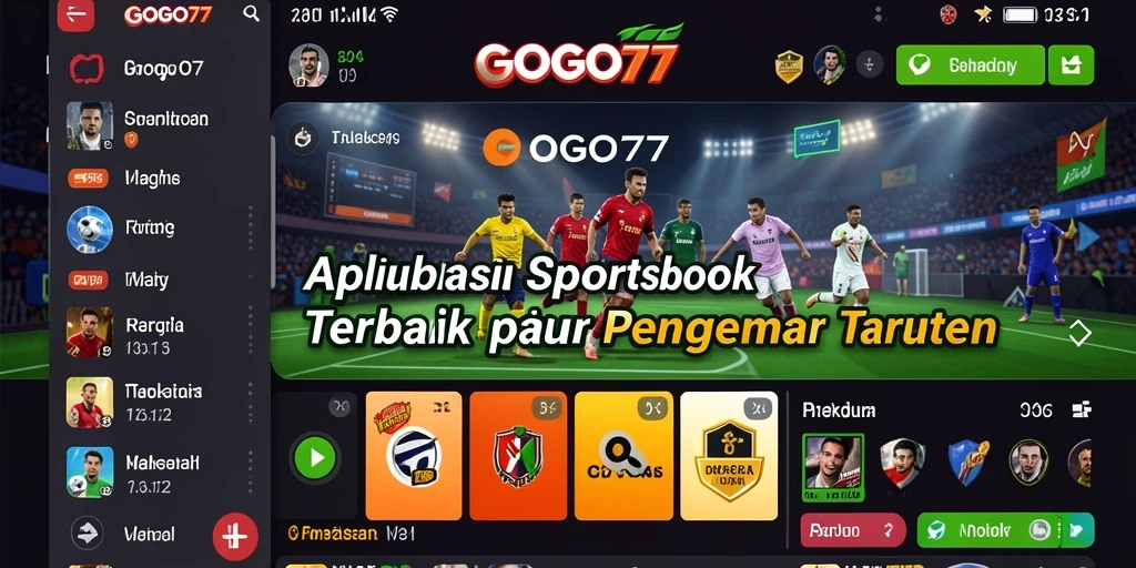 Tampilan screenshot GOGO77 yang menampilkan fitur taruhan olahraga.