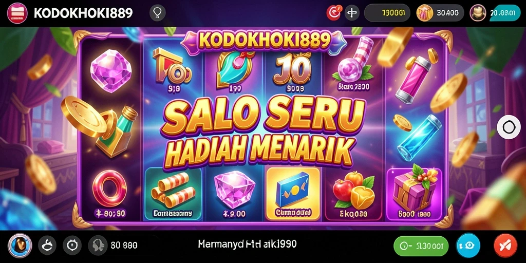 Tampilan menarik dari permainan Slot KODOKHOKI889 yang penuh warna.