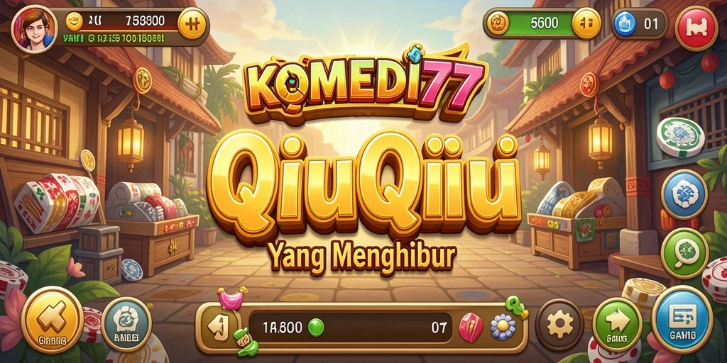 Tampilan gameplay QiuQiu yang menghibur dan menyenangkan.