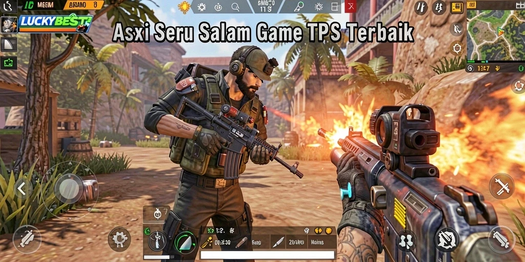Tampilan gameplay LUCKYBEST yang menegangkan dan penuh aksi.