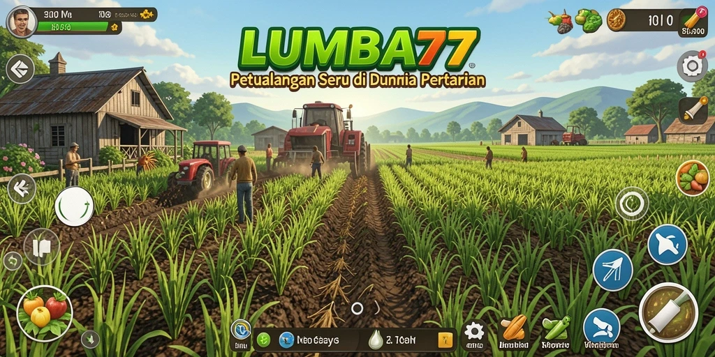 Screenshot gameplay LUMBA77 dengan aktivitas bercocok tanam yang seru.