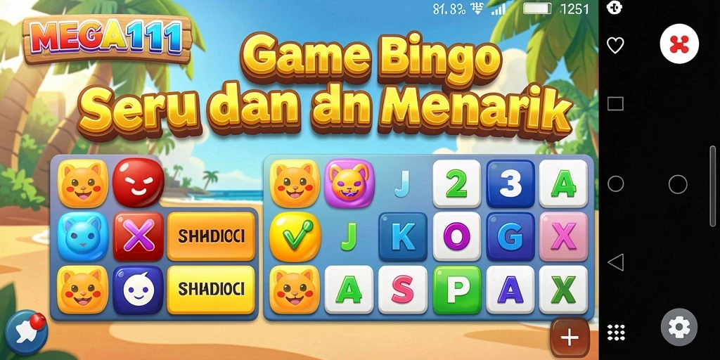 Tampilan gameplay Bingo seru dan interaktif di MEGA111.