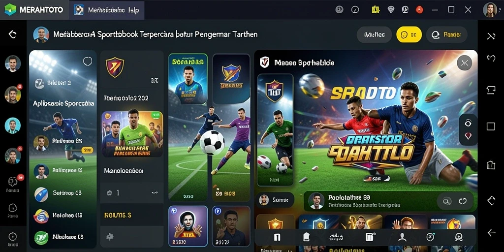 Tampilan gameplay Sportsbook MERAHTOTO yang menarik dan interaktif.