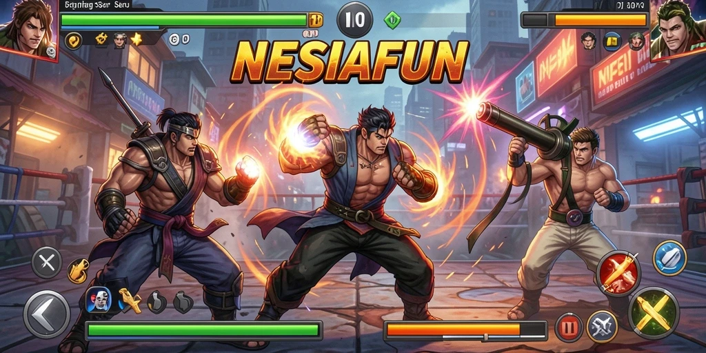 Tampilan utama gameplay NESIAFUN yang menegangkan dan seru.