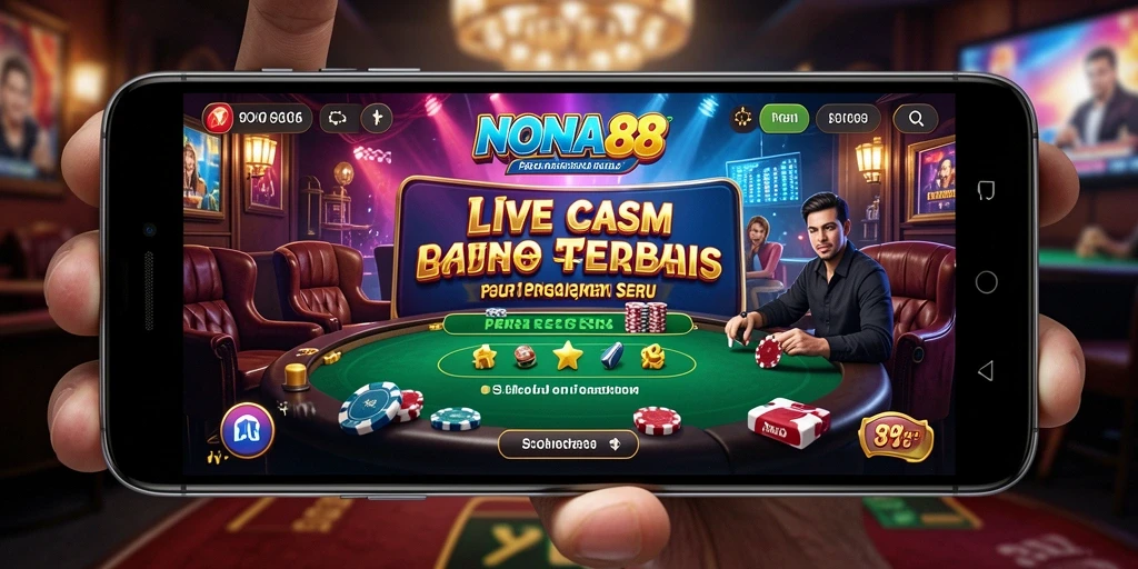 Tampilan gameplay seru di aplikasi Live Casino NONA88.