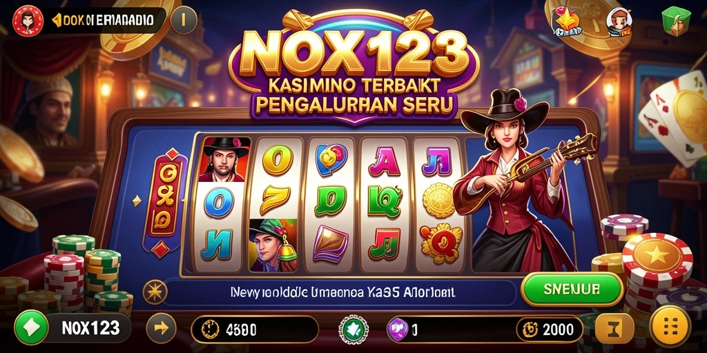 Tangkapan layar utama NOX123 menampilkan gameplay Kasino yang seru dan mendebarkan.