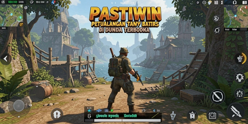 Screenshot PASTIWIN menampilkan gameplay eksplorasi Open World yang luas.