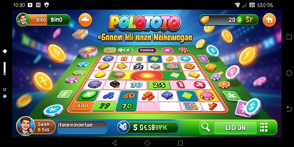 Tampilan menarik gameplay Bingo di POLOTOTO dengan antarmuka yang intuitif.