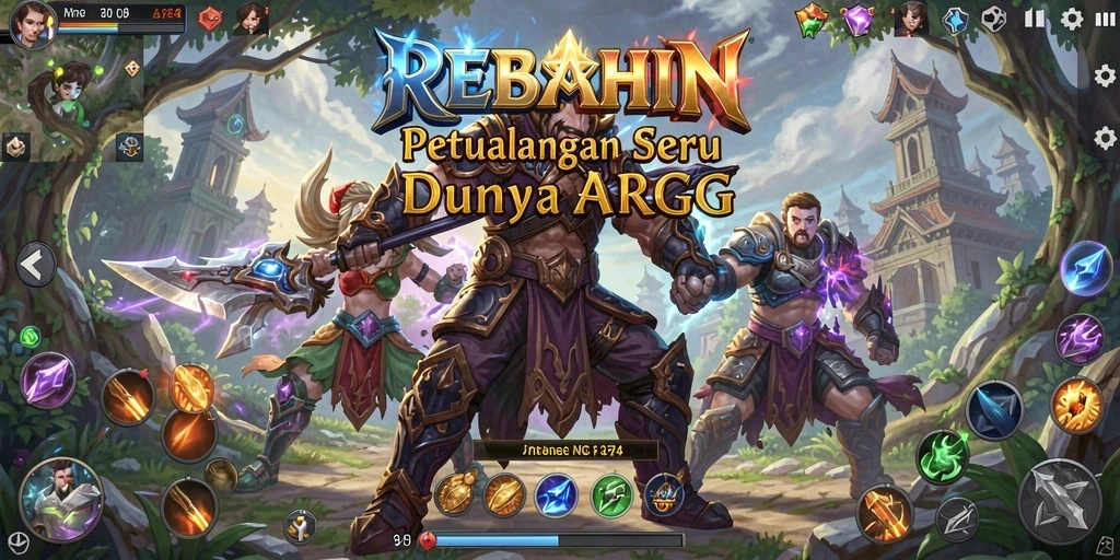 Tampilan mendebarkan dari aksi gameplay di dunia <strong>REBAHIN</strong>.