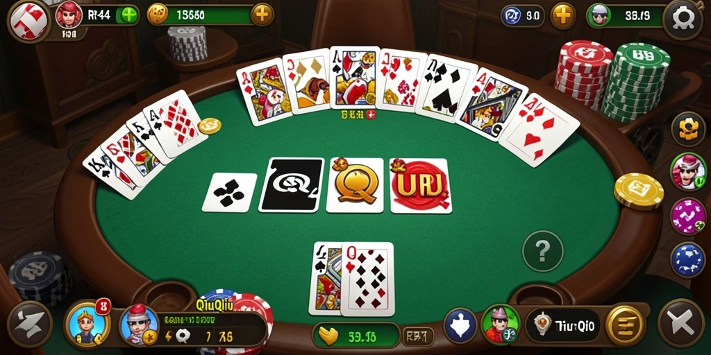 Screenshot gameplay QiuQiu RR44 yang seru dan mendebarkan.