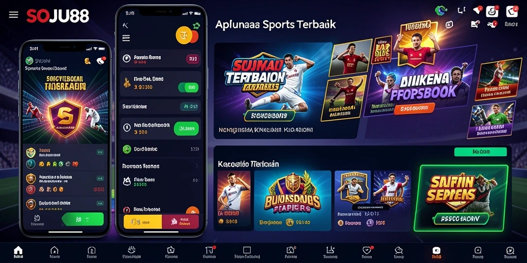 Tampilan layar utama SOJU88 dengan berbagai pilihan taruhan olahraga.