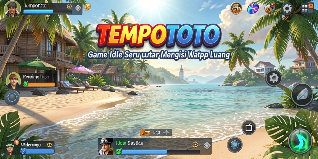 Tampilan gameplay yang mengasyikkan dari TEMPOTOTO dengan karakter yang lucu.