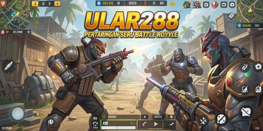 Screenshot ULAR288 menampilkan aksi seru di arena Battle Royale.