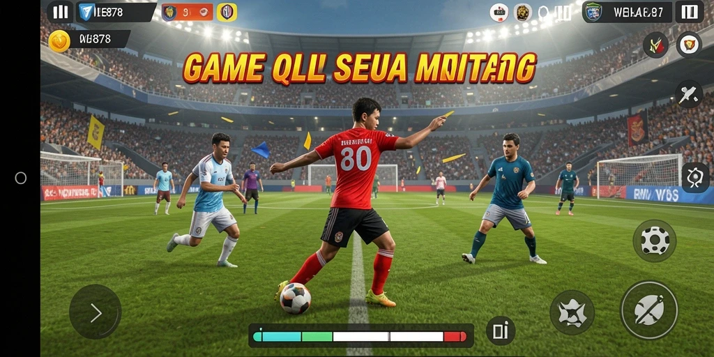Tampilan gameplay WE878 yang menarik dan mendebarkan dalam aksi olahraga.